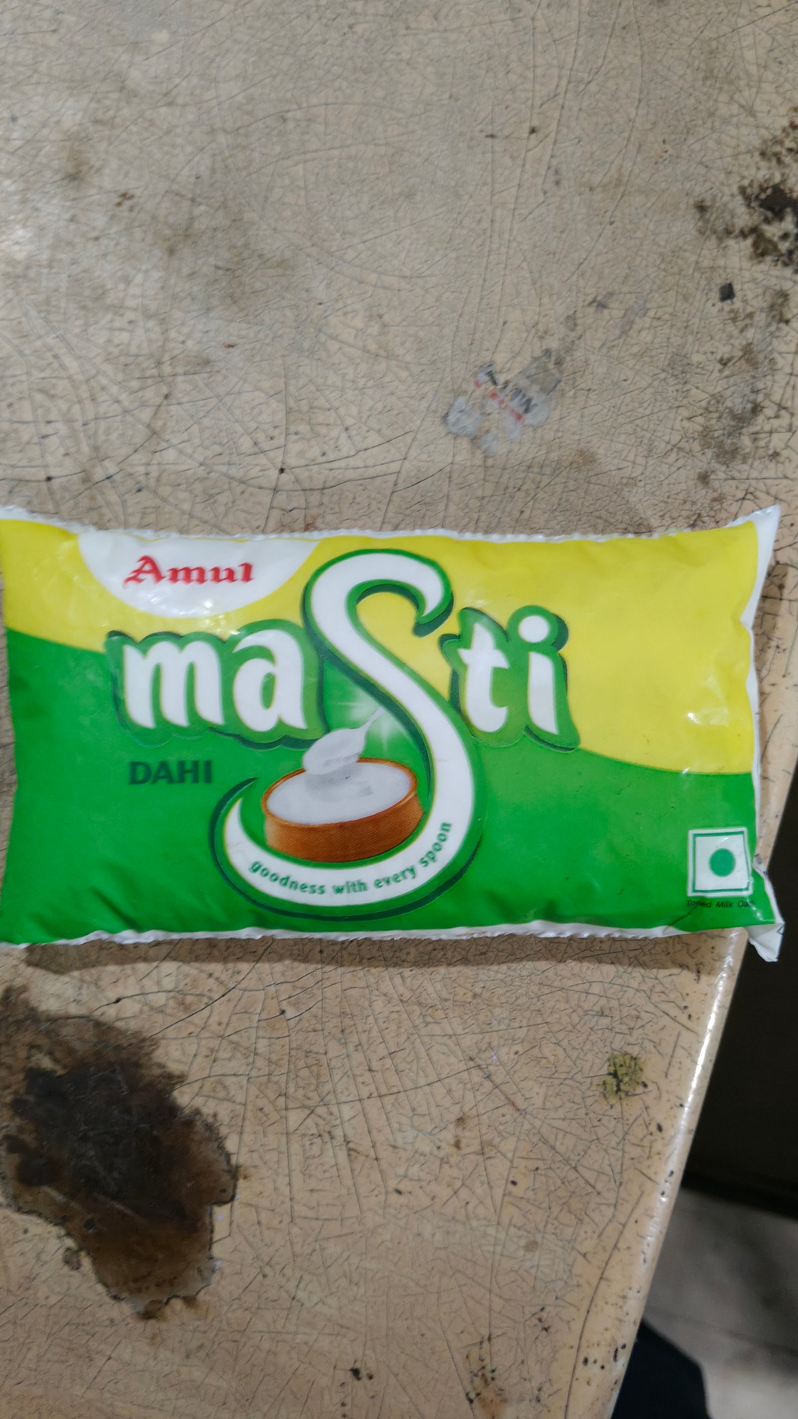 Amul Masti Dahi back